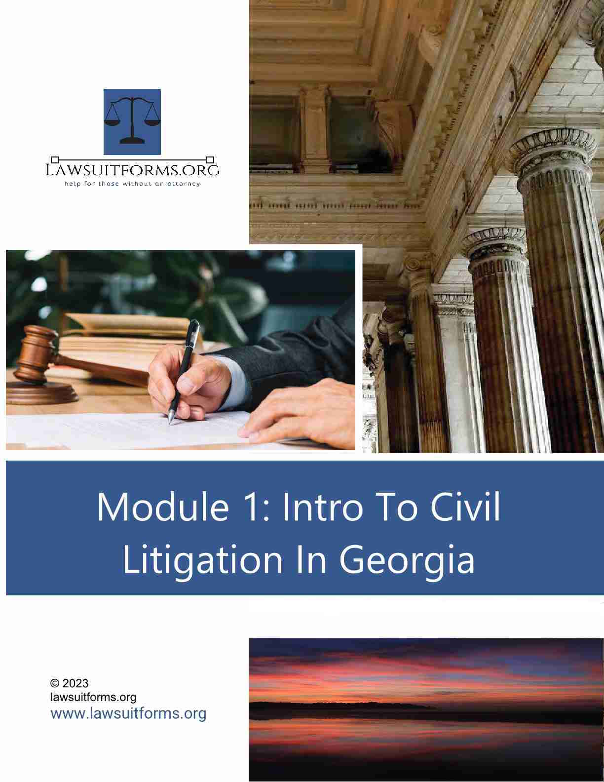 Intro to civil litigation Georgia