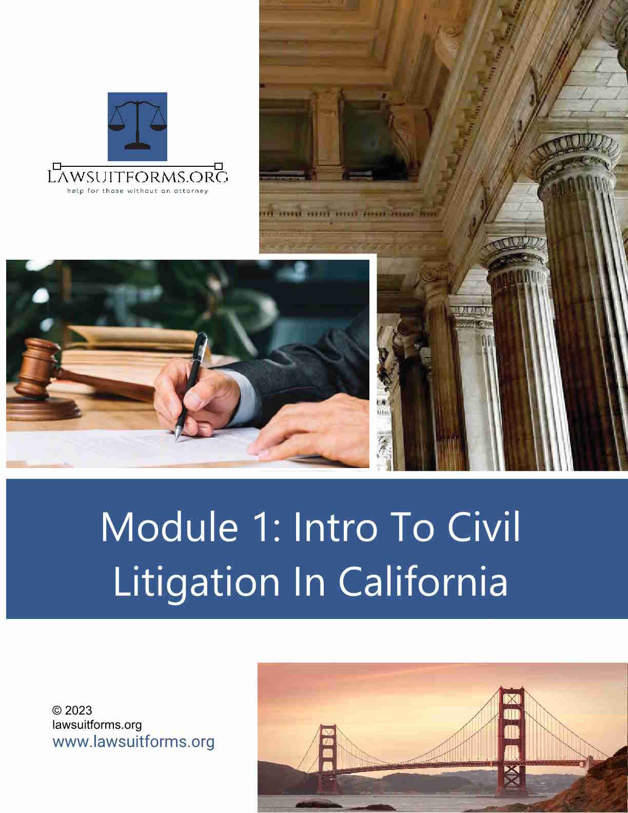 Intro to civil litigation in California